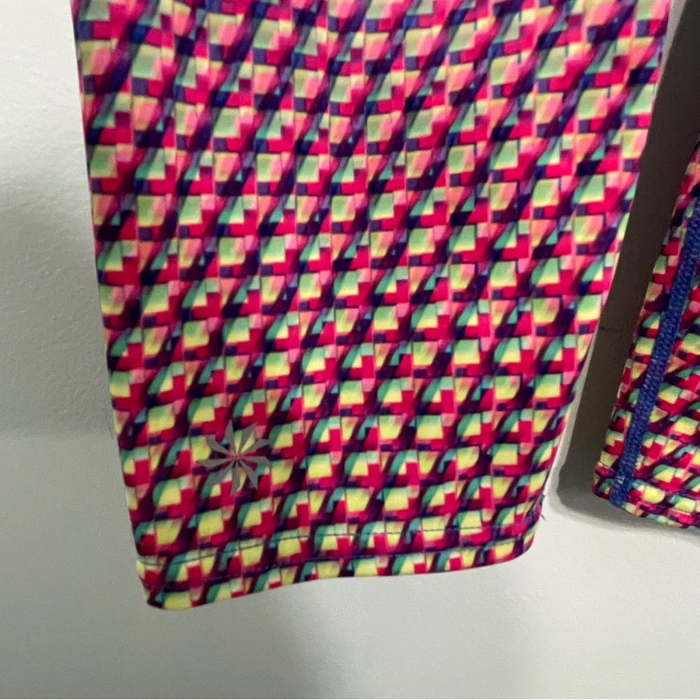Athleta Multicolor Geometric Patterned Leggings S… - image 5